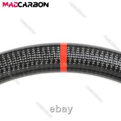 Real Carbon Fiber Steering Wheel Black Leather For Subaru WRX STI S209 2015-2021