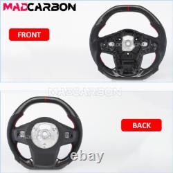 Real Carbon Fiber Steering Wheel Fits 2020-2025 Toyota Supra A90 MK5 Flat Top