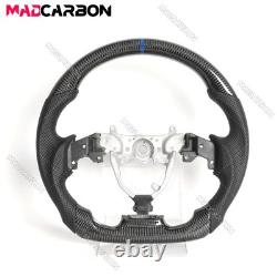 Real Carbon Fiber Steering Wheel For 06-12 Lexus IS250 IS350 IS F Blue Line