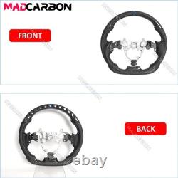 Real Carbon Fiber Steering Wheel For 06-12 Lexus IS250 IS350 IS F Blue Line