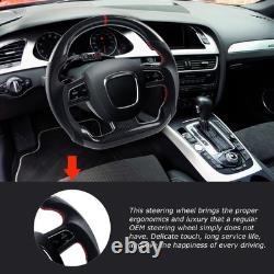 Real Carbon Fiber Steering Wheel For 2007-2012 Audi S5/S4/A5/A4 B7