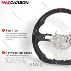 Real Carbon Fiber Steering Wheel For 22-25 Honda 11th Civic Black Leather