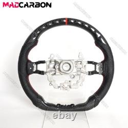 Real Carbon Fiber Steering Wheel For 22-25 Honda 11th Civic Black Leather