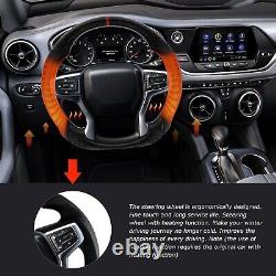 Real Carbon Fiber Steering Wheel For Chevrolet Silverado Blazer 2019+ withHeated