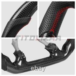 Real Carbon Fiber Steering Wheel For Chevy Corvette C5 1997-2004 Z06 Flat Bottom