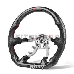 Real Carbon Fiber Steering Wheel For Chevy Corvette C5 1997-2004 Z06 Flat Bottom