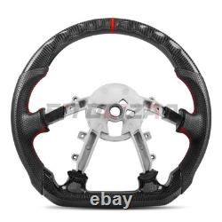 Real Carbon Fiber Steering Wheel For Chevy Corvette C5 1997-2004 Z06 Flat Bottom