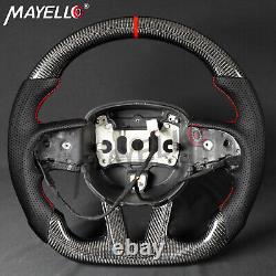 Real Carbon Fiber Steering Wheel For Dodge Challenger SRT 2015-2024 with Heating