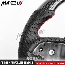 Real Carbon Fiber Steering Wheel For Dodge Challenger SRT 2015-2024 with Heating