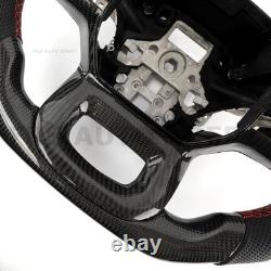 Real Carbon Fiber Steering Wheel For Ford F-150 Raptor F-350 2015-2019 WithCF Trim