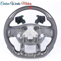Real Carbon Fiber Steering Wheel For Ford F-150 Raptor F250 F350 F450 2015-2020