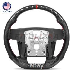 Real Carbon Fiber Steering Wheel For Ford F150 09-14 Raptor with Button Covers