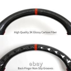Real Carbon Fiber Steering Wheel For Ford F150 Raptor 2021-2025 Auto No Heated