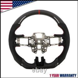 Real Carbon Fiber Steering Wheel For Ford Mustang EcoBoost GT 2018 2019-2023