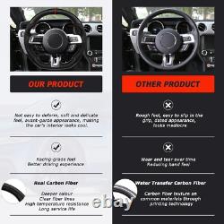 Real Carbon Fiber Steering Wheel For Ford Mustang EcoBoost GT 2018-2023 withHeated