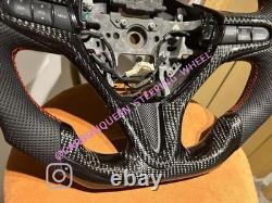 Real Carbon Fiber Steering Wheel For Honda 8th CIVIC / Flat Top Steering Wheel