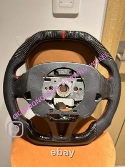 Real Carbon Fiber Steering Wheel For Honda 8th CIVIC / Flat Top Steering Wheel