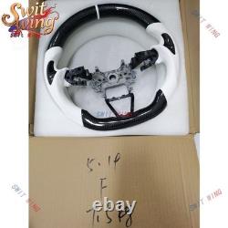 Real Carbon Fiber Steering Wheel For Honda Accord 10th 2018-2022 White