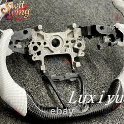 Real Carbon Fiber Steering Wheel For Honda Accord 10th 2018-2022 White
