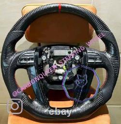Real Carbon Fiber Steering Wheel For Honda Accord 8th 08-12ys/ Red Stripe
