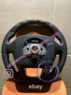 Real Carbon Fiber Steering Wheel For Honda Accord 8th 08-12ys/ Red Stripe