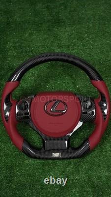 Real Carbon Fiber Steering Wheel For Lexus Isf Is200/250/ 300/350 2014-2024