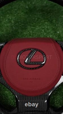 Real Carbon Fiber Steering Wheel For Lexus Isf Is200/250/ 300/350 2014-2024