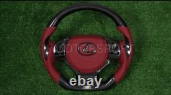Real Carbon Fiber Steering Wheel For Lexus Isf Is200/250/ 300/350 2014-2024