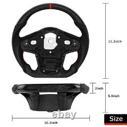 Real Carbon Fiber Steering Wheel For Toyota GR Supra A90 MKV 2019 2024