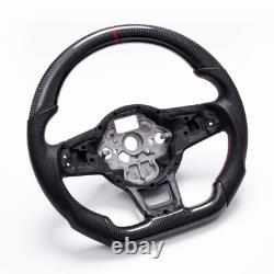Real Carbon Fiber Steering Wheel For VW MK7 MK 7.5 Golf GTI 2013-2020