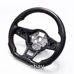 Real Carbon Fiber Steering Wheel For VW MK7 MK 7.5 Golf GTI 2013-2020
