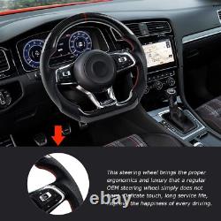 Real Carbon Fiber Steering Wheel For Volkswagen GTI MK7 Golf 15-19
