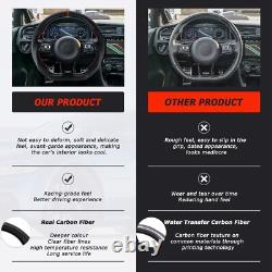 Real Carbon Fiber Steering Wheel For Volkswagen GTI MK7 Golf 15-19