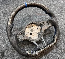 Real Carbon Fiber Steering Wheel For Volkswagen Golf MK7 GTI/R 2015-2020 BLUE