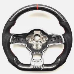 Real Carbon Fiber Steering Wheel For Volkswagen Golf MK7 GTI/R 2015-2020 US