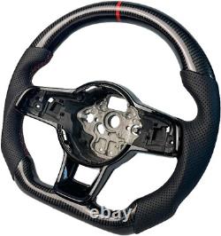Real Carbon Fiber Steering Wheel For Volkswagen Golf MK7 GTI/R 2015-2020 US