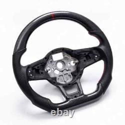 Real Carbon Fiber Steering Wheel For Volkswagen Golf MK7 GTI/R 2015-2020 US