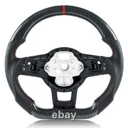 Real Carbon Fiber Steering Wheel For Volkswagen Golf MK7 GTI/R 2015-2020 US