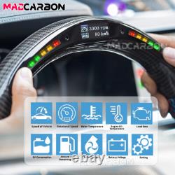 Real Carbon Fiber Steering Wheel LED For Honda 11th Civic Gen 2022-2025