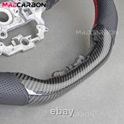 Real Carbon Fiber Steering Wheel LED For Honda 11th Civic Gen 2022-2025