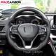 Real Carbon Fiber Steering Wheel Leather Fit 18-22 Honda Accord 10th Insight