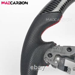 Real Carbon Fiber Steering Wheel Leather Fit 18-22 Honda Accord 10th Insight