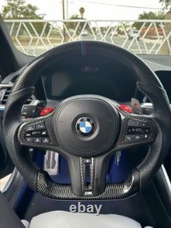Real Carbon Fiber Steering Wheel for BMW G20 G21 G28 G22 G29 F87 G80 F82 F83