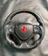 Real Carbon Fiber Steering Wheel For Honda Civic 2012-2015 9th Gen Si Fb Fg Cust