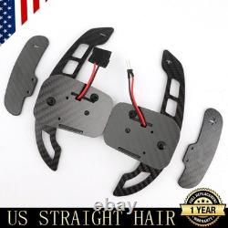 Real Carbon Fiber Steering Wheel with Magnetic Shift Paddles for Chevy Corvette C6