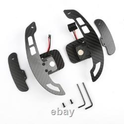 Real Carbon Fiber Steering Wheel with Magnetic Shift Paddles for Chevy Corvette C6