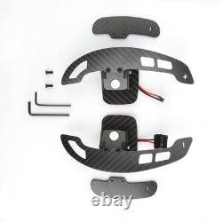 Real Carbon Fiber Steering Wheel with Magnetic Shift Paddles for Chevy Corvette C6