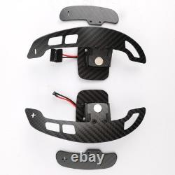 Real Carbon Fiber Steering Wheel with Magnetic Shift Paddles for Chevy Corvette C6