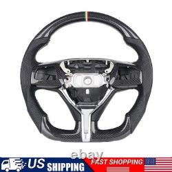 Real Carbon Fiber Tricolor Steering Wheel for 2016-2024 Maserati Levante Ghibli