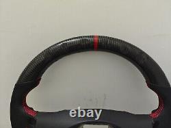 Real Carbon fiber Steering wheel Frame For VW Polo Jetta Passat Golf Mk7 Wpaddle